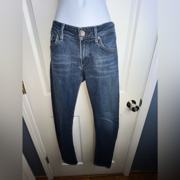 Citizens of Humanity Womens 27 Low Rise Skinny Slim Dark Denim Jeans 4 1443C-927 - Picture 1 of 15